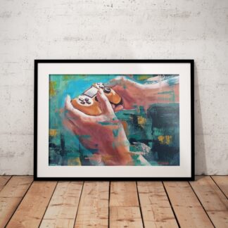 Video Game Poster – “In Control” Gaming Wall Art