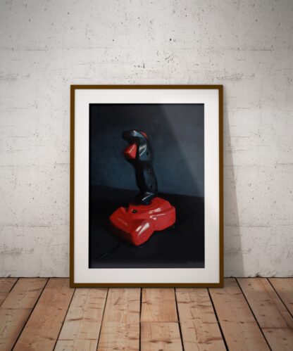 Arcade Retro Joystick Poster – Quickjoy III Supercharger Gaming Art Print - Image 2