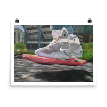 Back to the Future art print and poster titled 