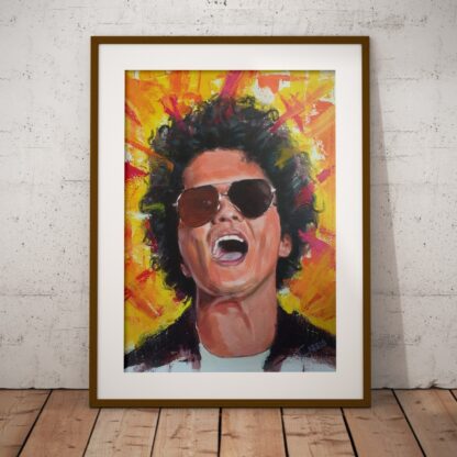 Bruno Mars Art Print – Bold Wall Art for Music Lovers - Image 2