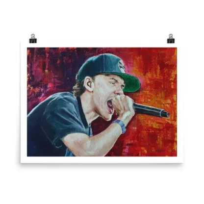 Hip Hop Rap Logic Art Print by Bart Carels