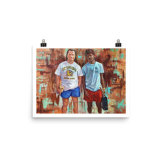 Pulp Fiction Art Print – Jules & Vincent After the Cleanup Scene