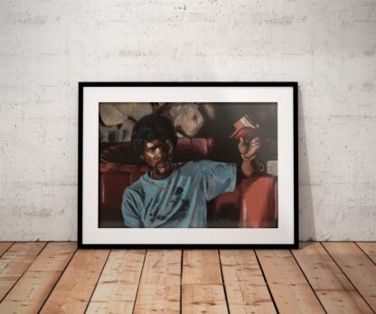 Pulp Fiction Original Painting – Jules Diner Scene - Image 3