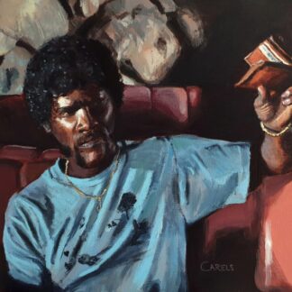 Pulp Fiction Original Painting – Jules Diner Scene