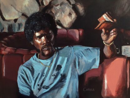 Pulp Fiction Original Painting – Jules Diner Scene