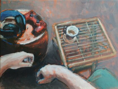 Console Gamer Painting – Original Art by Bart Carels