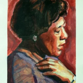 Ella Fitzgerald Original Painting - Lady Ella