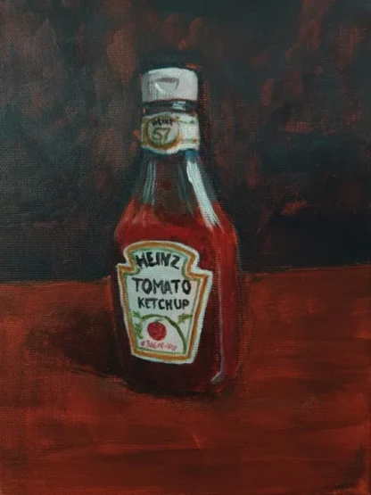 bottle of ketchup original painting