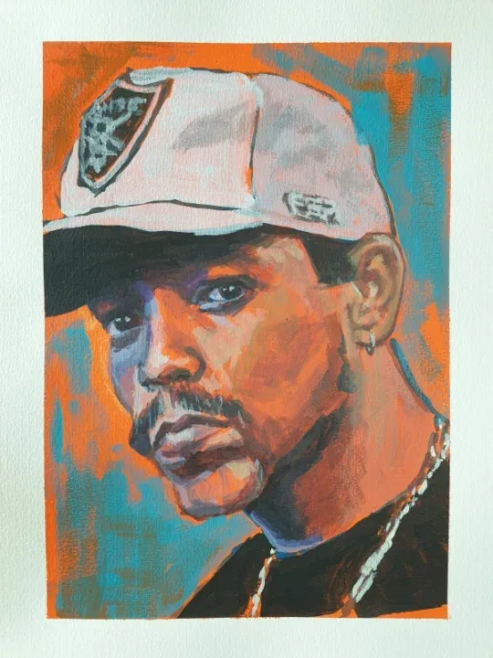Rapper Ice-T Original Portrait Painting