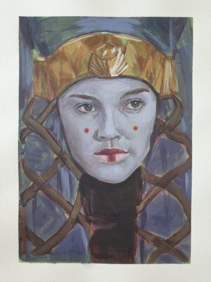 Padmé Amidala Painting – Original Star Wars Portrait in Acrylic