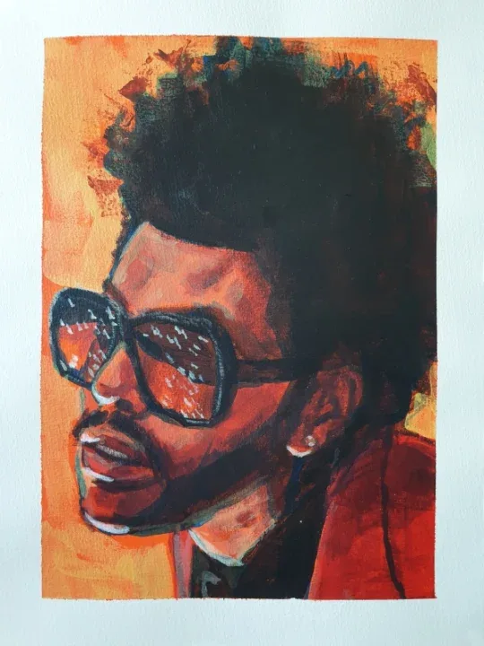 The Weeknd Original Painting - Artwork