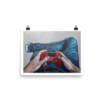 Gamer Art Print – “First Person Gamer” Video Game Poster - Image 4