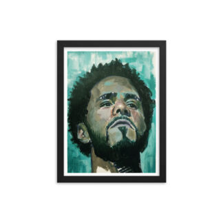 Studio Bart Carels J. Cole Framed poster - J Cole Art Print - Hip Hop Gift - Rapper Wall Art - Rap Decor