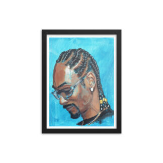 Studio Bart Carels Snoop Dogg Framed poster - Snoop Doggy Dog Art Print - Hip Hop Gift - Rap Painting - Hip Hop Wall Art - Rapper Decor