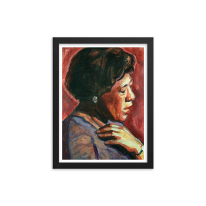 Studio Bart Carels Ella Fitzgerald Framed poster - Ella Fitzgerald Art Print - Jazz Music Artwork - Jazz Music Gift - Jazz Music Wall Art