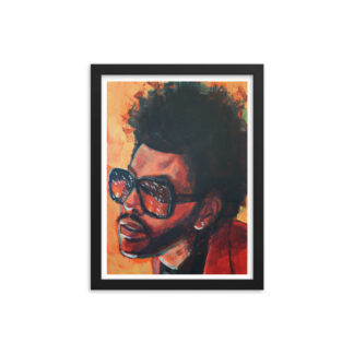 Studio Bart Carels The Weeknd Framed poster