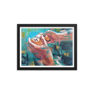 Studio Bart Carels Video Game Framed poster - Gamer Art Print - Gaming Painting - Gamer Gift - Gamer Wall Art - Video Game Decoration