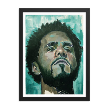 Studio Bart Carels J. Cole Framed poster - J Cole Art Print - Hip Hop Gift - Rapper Wall Art - Rap Decor - Image 2