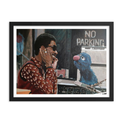 Studio Bart Carels Stevie Wonder Sesame Street Wall Art - Bedroom Print - Grover Artwork - Kid bedroom Decor - Birthday Gift - Image 2