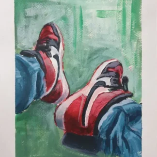 Nike Air Jordan 1 Painting by Bart Carels