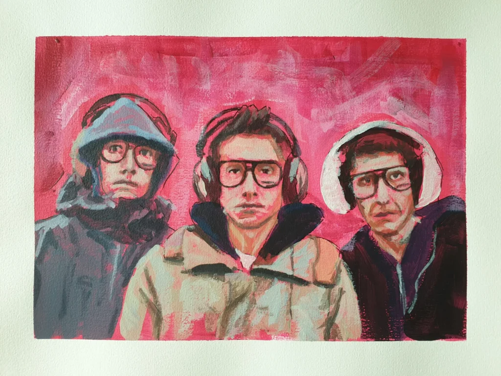 Beastie Boys Painting – Original Rap & Hip-Hop Wall Art with B-Boy Energy