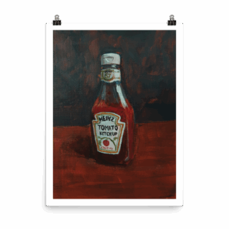 Bottle of Ketchup Pop Art Print