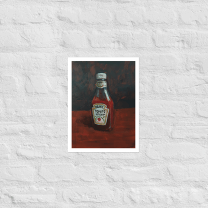 Ketchup Bottle Print – Retro Pop Art Poster - Image 3
