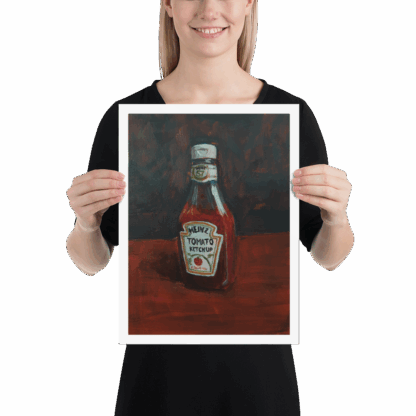 Ketchup Bottle Print – Retro Pop Art Poster - Image 2