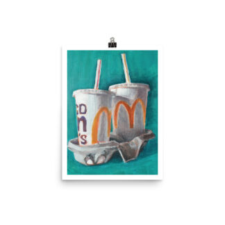 Milkshake Art Print – Retro Pop Art