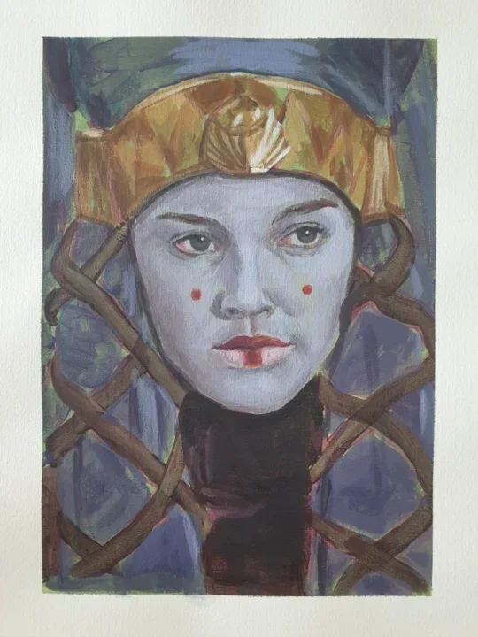 Padmé Amidala painting and poster print – original signed artwork and cinematic reproduction.