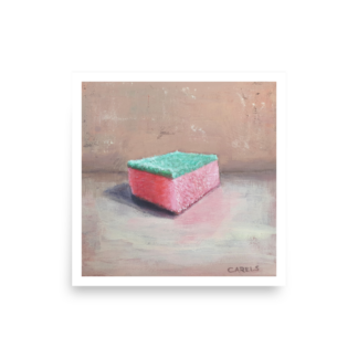 Kitchen Bathroom Poster Print – Pop Art Scouring Pad Reproduction
