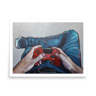 Gamer Art Print – “First Person Gamer” Video Game Poster