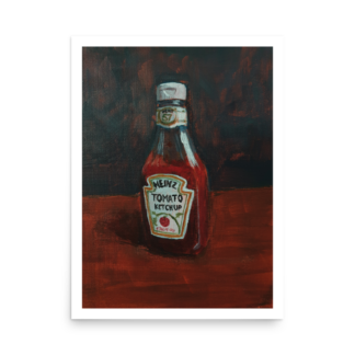 Ketchup Poster – Retro Pop Art Print