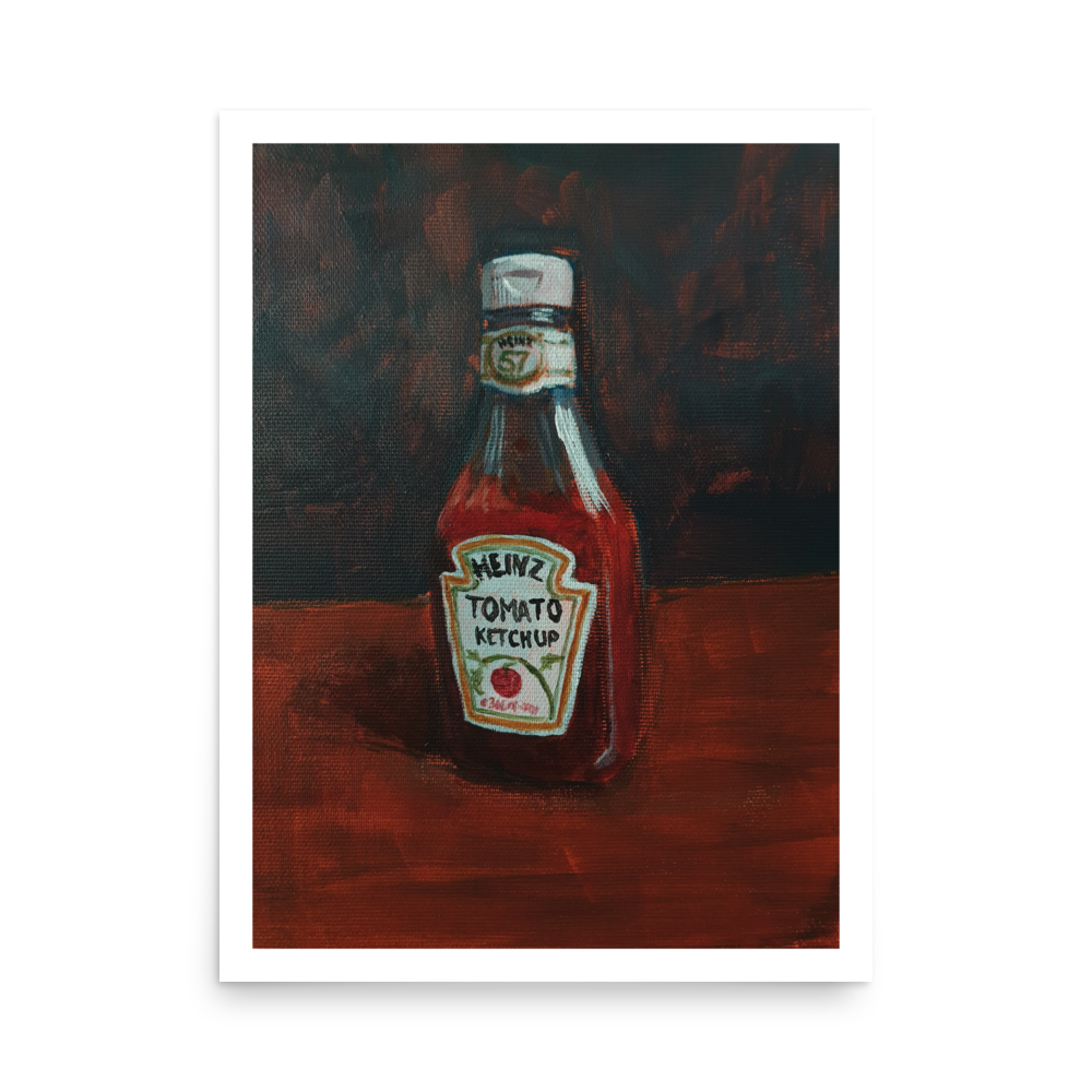 Ketchup Poster – Retro Pop Art Print