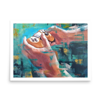 Video Game Poster – “In Control” Gaming Wall Art