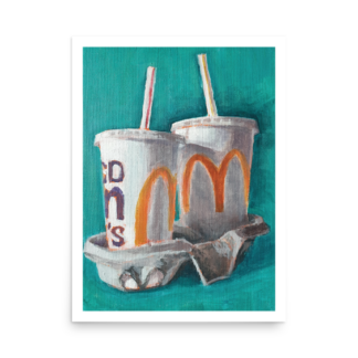Milkshake Art Print – Retro Pop Art