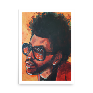 The Weeknd Art Print – Pop Culture Portrait Poster