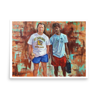 Pulp Fiction Art Print – Jules & Vincent After the Cleanup Scene