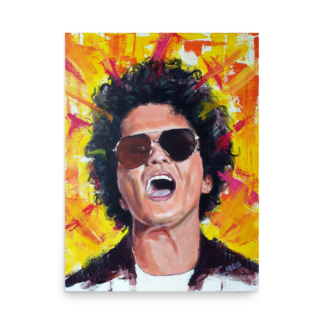 Bruno Mars Poster Print – Premium Fine Art Wall Décor - 12×16